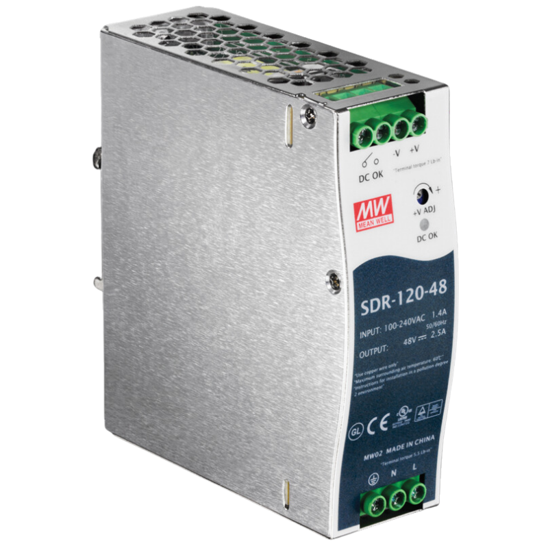Fuente de Alimentación Industrial Din-Rail 120W