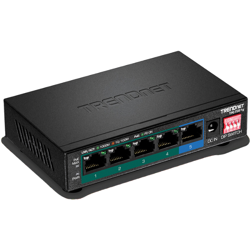 Switch No Administrable de Largo Alcance 200m