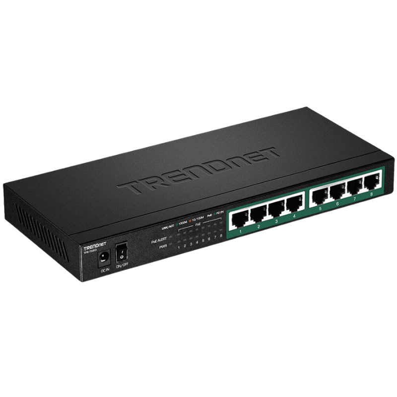 Switch No Administrable de 8 Puertos