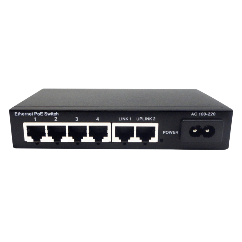 Switch Poe 4 Puertos 65W