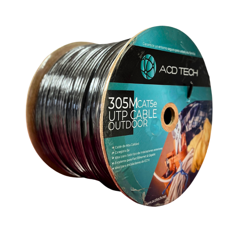 Bobina de cable CAT 6 exteriores