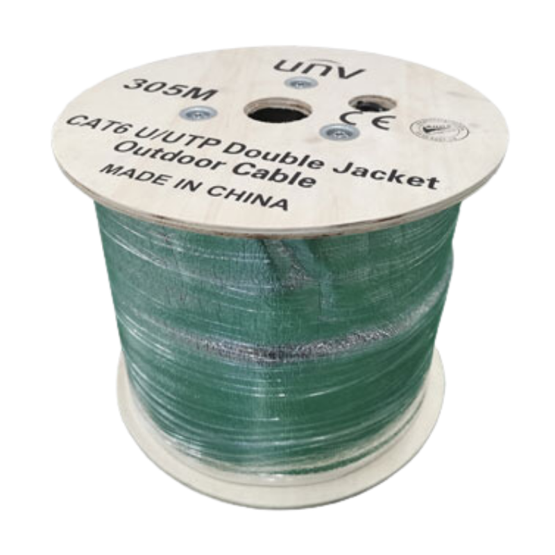 Cable UTP Cat 6 100% cobre exterior doble chaqueta